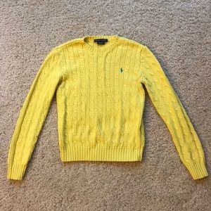Ralph Lauren yellow long sleeve thick shirt size s